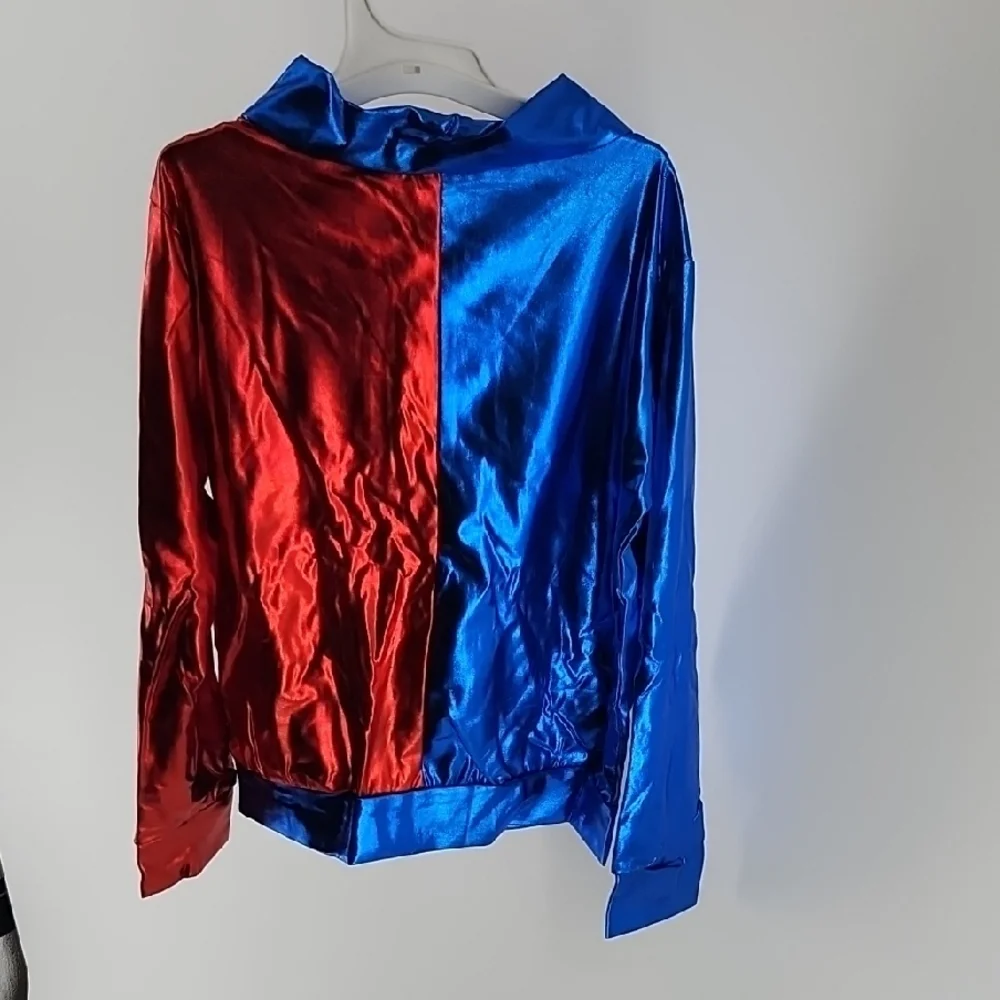 FREEDOM Harley Quinn Blue Red Cos0lay Bomber Jacket W Shorts 5/6